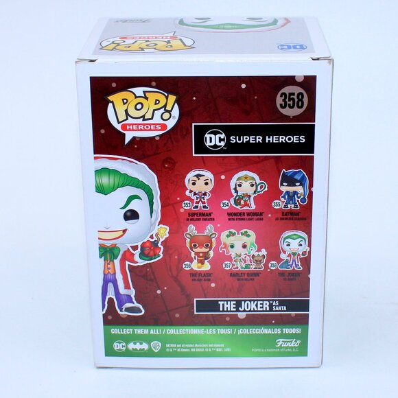 The DC Holiday Santa Joker Funko Pop - Picture 3 of 4